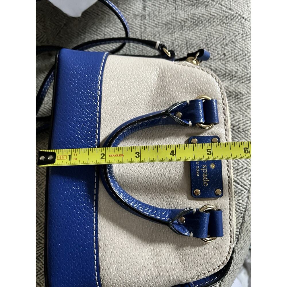 Kate Spade Mini Rachelle Wellesley Pebble Blue Hyacinth Crossbody Bag - Picture 8 of 8